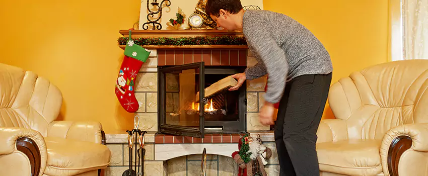 Rusted Metal Fireplace Restoration in Duluth, Georgia