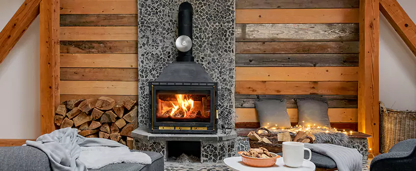 Thelin Hearth Products Direct Vent Gas Stove Fireplace Inspection in Duluth, Georgia